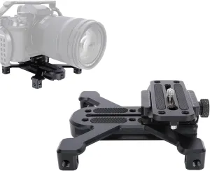 NICEYRIG Quick Release Plate Combination for ARCA-Style, with Quick Release Clamp, Four-Feet Stand Support & Additional Dovetail Plates for Tripod/Ground/Stabilizer Shooting Switch - 570