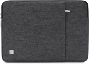 NIDOO 15 Inch Laptop Sleeve Case Protective Computer Cover Carrying Bag for 16" MacBook Pro M3 M2 M1 / 15" Surface Book 3/15" IdeaPad Slim 3i / 15.6" XPS 15 2023/15.6" HP Envy x360, Dark Grey