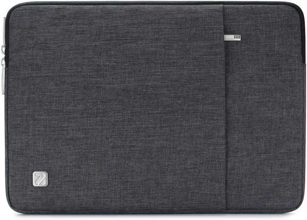 NIDOO 15 Inch Laptop Sleeve Case Protective Computer Cover Carrying Bag for 16" MacBook Pro M3 M2 M1 / 15" Surface Book 3/15" IdeaPad Slim 3i / 15.6" XPS 15 2023/15.6" HP Envy x360, Dark Grey