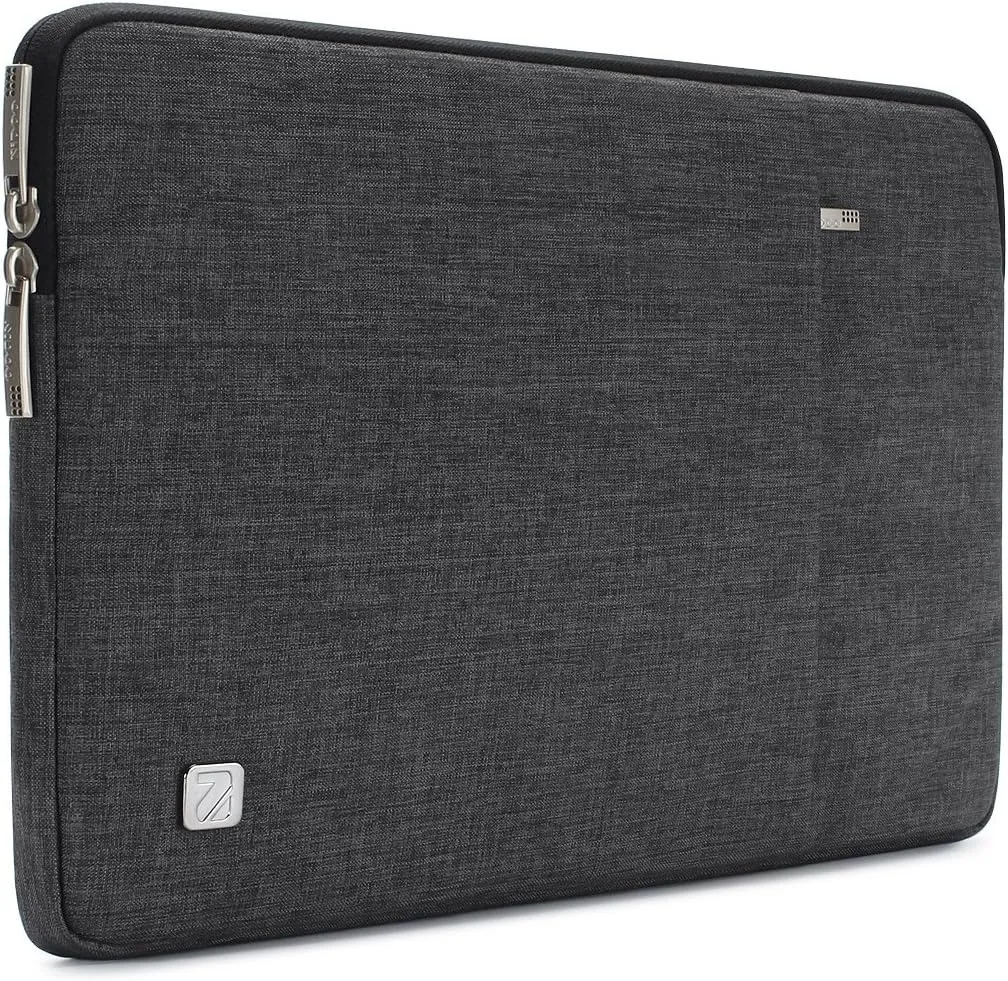 NIDOO 15 Inch Laptop Sleeve Case Protective Computer Cover Carrying Bag for 16" MacBook Pro M3 M2 M1 / 15" Surface Book 3/15" IdeaPad Slim 3i / 15.6" XPS 15 2023/15.6" HP Envy x360, Dark Grey
