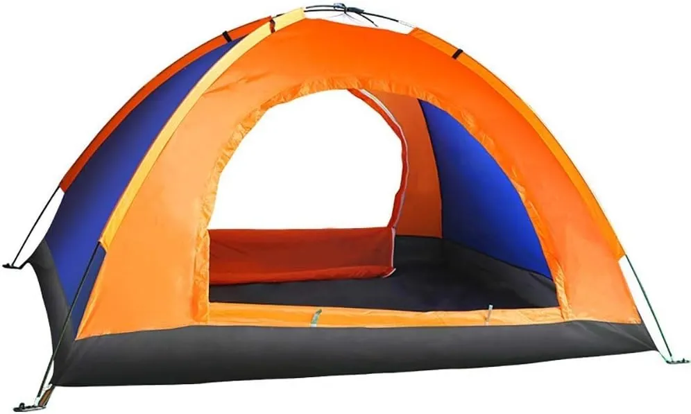 NIEH Tent Bedroom Waterproof Easy to Ventilate and Automatic Pop-up Camping Double-Decker Tent for 2 People Family Outdoor, Garden/Camping/Fishing/Beach