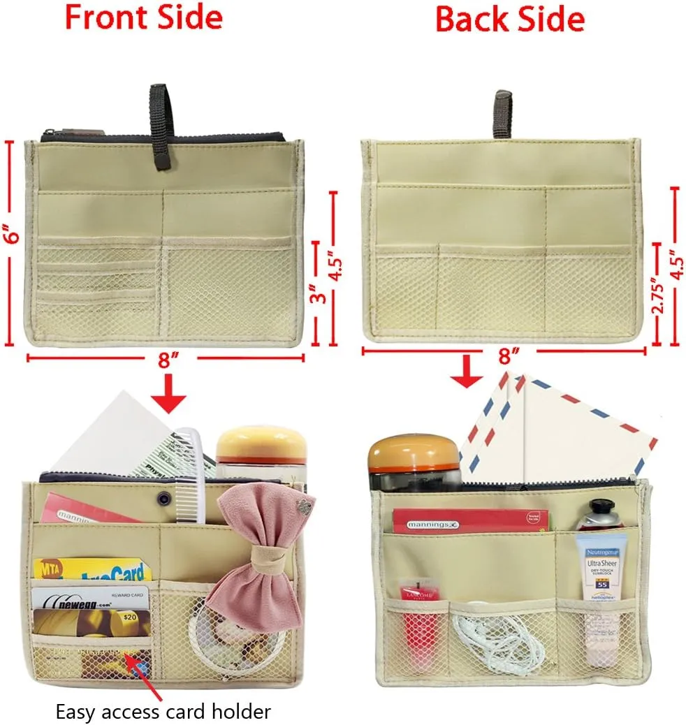 Nifty Patented Handbag Purse Organizer Insert - 18 Compartments