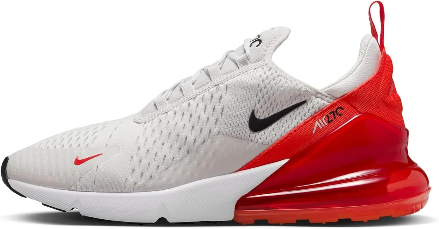 Nike Air Max 270 Men's Shoes (AH8050-029, Photon Dust/Picante Red/White/Black) Size 14