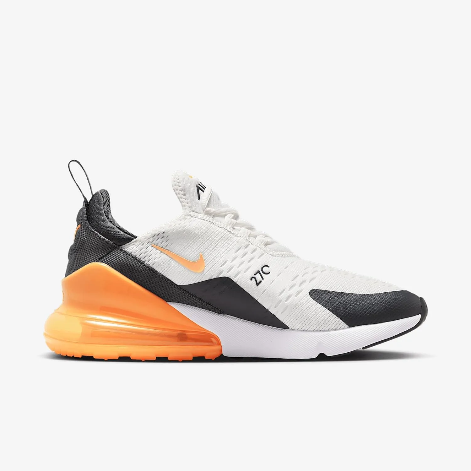 Nike Air Max 270 Men's Shoes (AH8050-114, Summit White/Anthracite/White/Laser Orange)