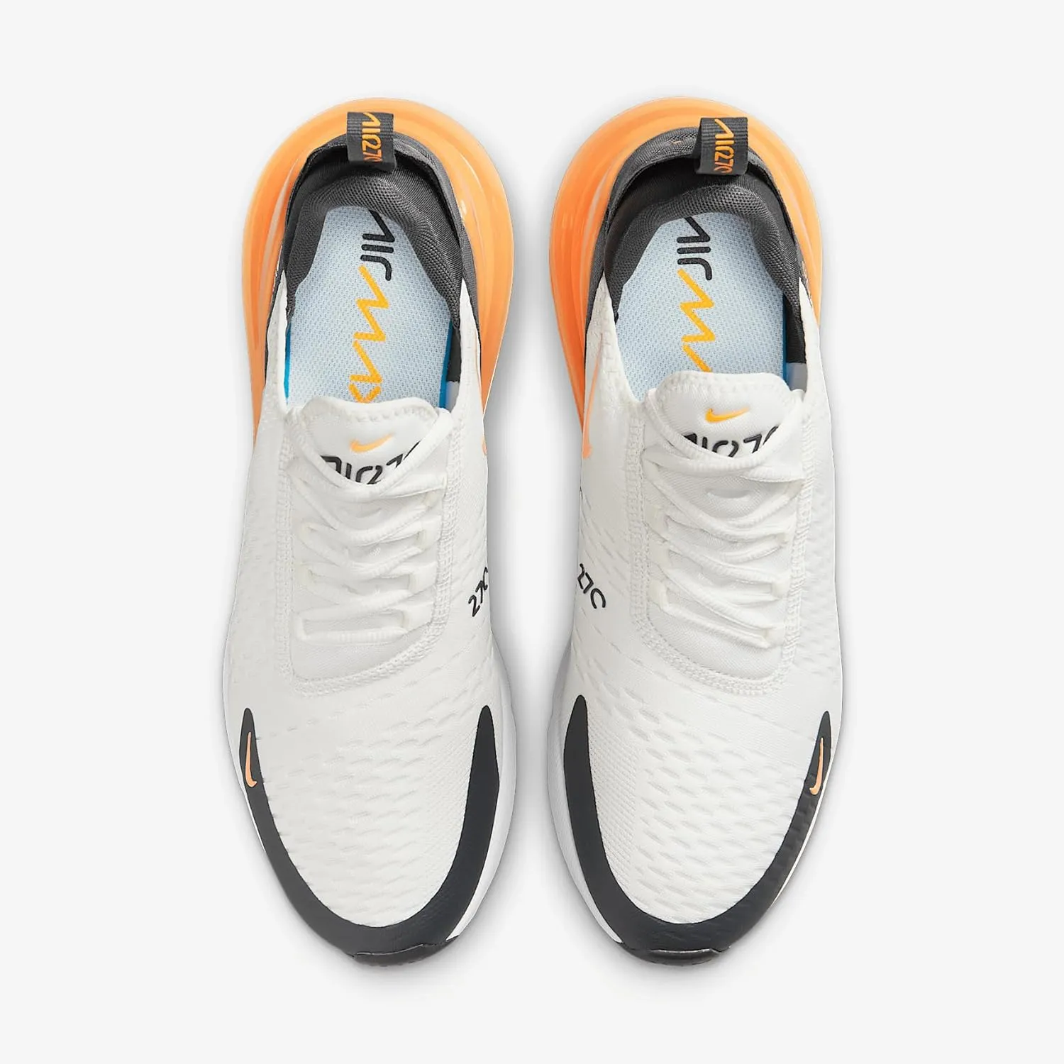 Nike Air Max 270 Men's Shoes (AH8050-114, Summit White/Anthracite/White/Laser Orange)