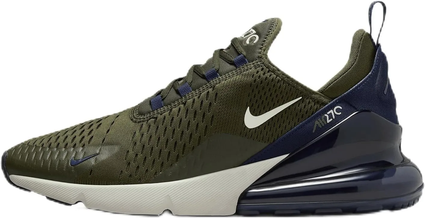 Nike Air Max 270 Men's Shoes (AH8050-303, Cargo Khaki/Obsidian/Light Bone) Size 13