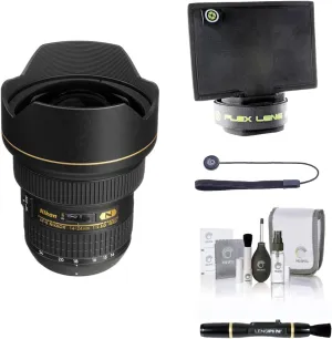 Nikon 14-24mm f/2.8G ED-IF AF-S NIKKOR Lens, Bundle with Flex Lens Shade, LensPen Lens Cleaner, ProOptic Cleaning Kit, Lens Cap Tether