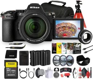 Nikon Z5 II Mirrorless Camera with 24-200mm f/4-6.3 VR Lens | Full-Frame 24.5MPs (1688) FTZ II Mount Adapter   64GB Card   EN-EL15C Battery   Photo Software   Lens Filter Kit   More (Renewed)