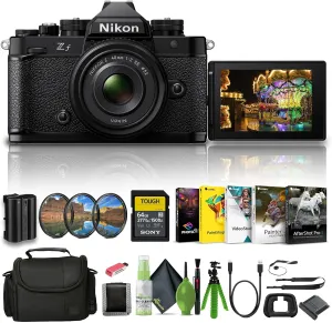 Nikon Zf 24.5MP Sensor 4K Video Recording Mirrorless Camera with Nikon NIKKOR Z 40mm f/2 (SE) Lens (1763)   64GB Memory Card   Filter Kit   Bag   Card Reader   Corel Photo Software   More