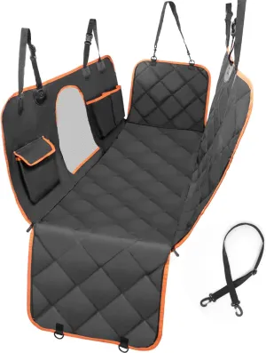 Nobleza Dog Hammock Backseat Extender for Dog Pet, Convertible Nonslip Waterproof Backseat Seat Protector with Mesh Visual Window, Scratch Resistant Rear Pet Seat Covers for Rear Seat (Extender)