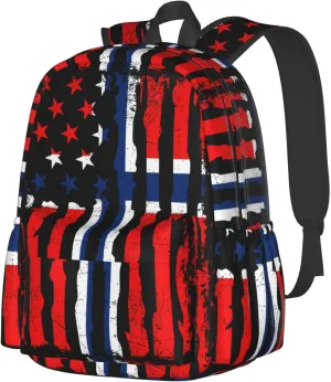 Norwegian American Flag Norway Root Laptop Commuter Backpack Shoulder Bag Casual Back Pack Daypack Bags With Side Pockets For Work Travel Daily Use