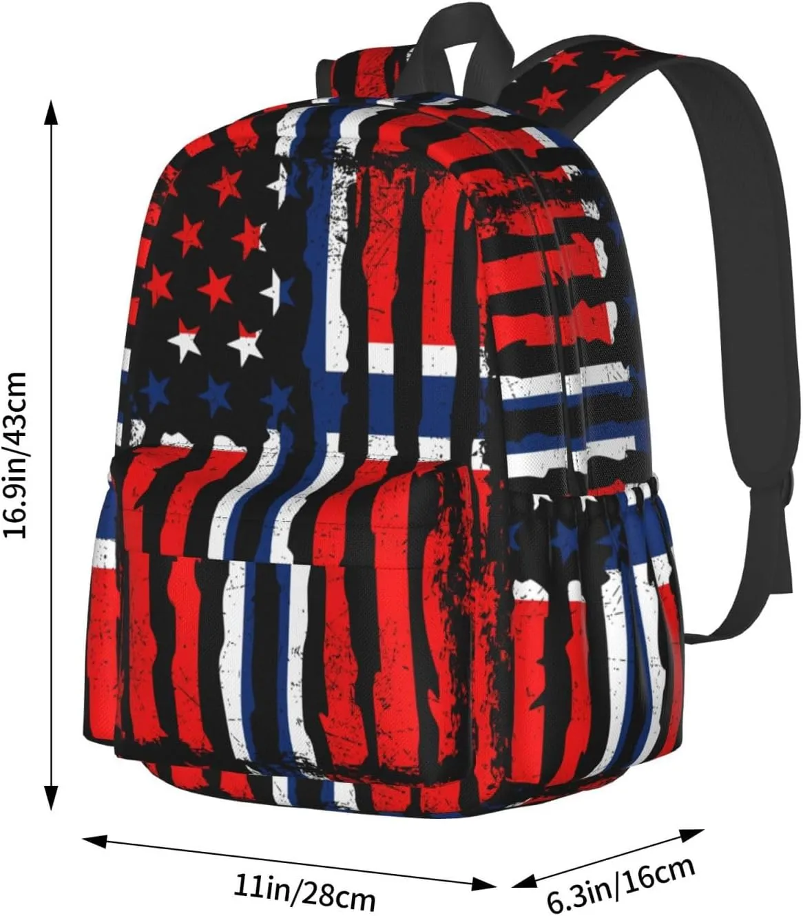 Norwegian American Flag Norway Root Laptop Commuter Backpack Shoulder Bag Casual Back Pack Daypack Bags With Side Pockets For Work Travel Daily Use