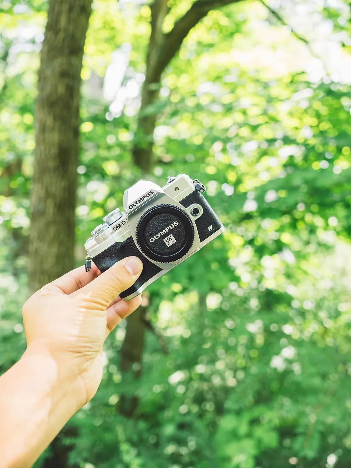 OM SYSTEM OLYMPUS E-M10 Mark IV Silver Micro Four Thirds System Camera 20MP Sensor 5-Axis Image Stabilization 4K Video Wi-Fi