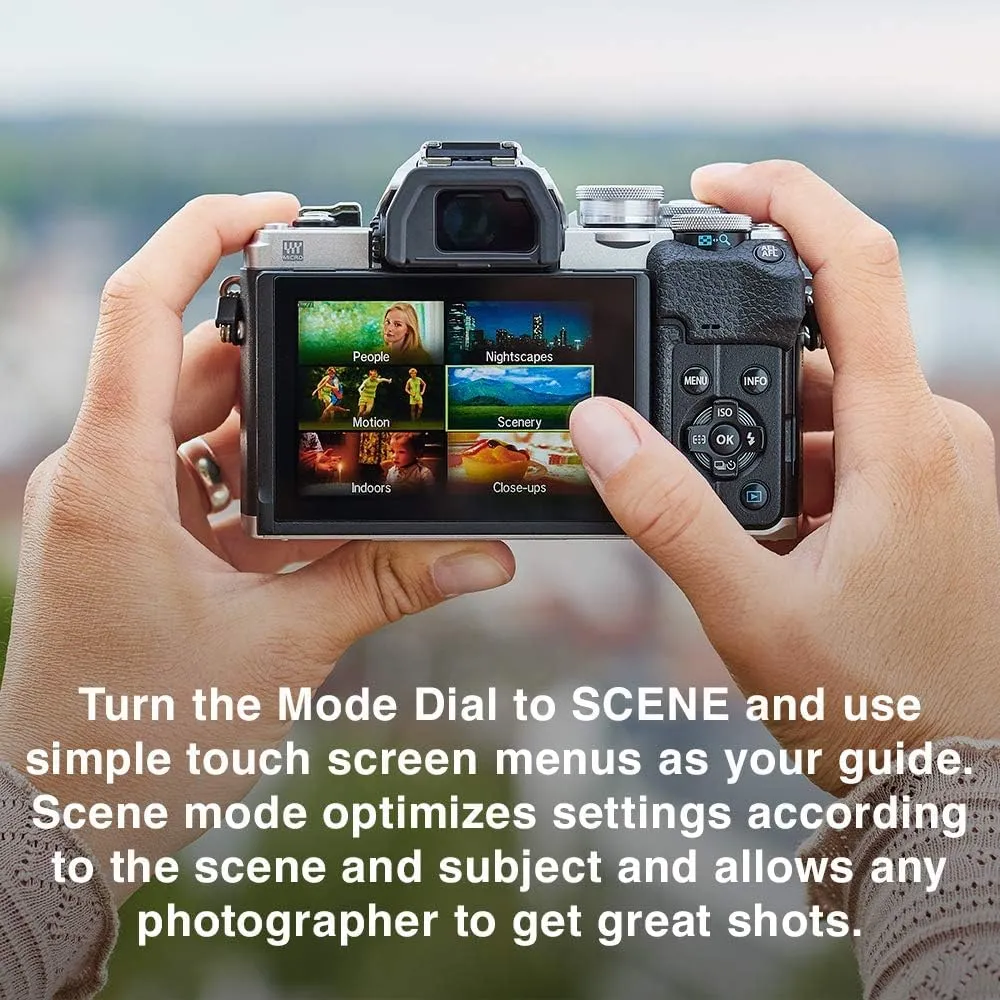 OM SYSTEM OLYMPUS E-M10 Mark IV Silver Micro Four Thirds System Camera M.Zuiko Digital ED 14-42mm F3.5-5.6 EZ kit 20MP Sensor 5-Axis Image Stabilization 4K Video Wi-Fi