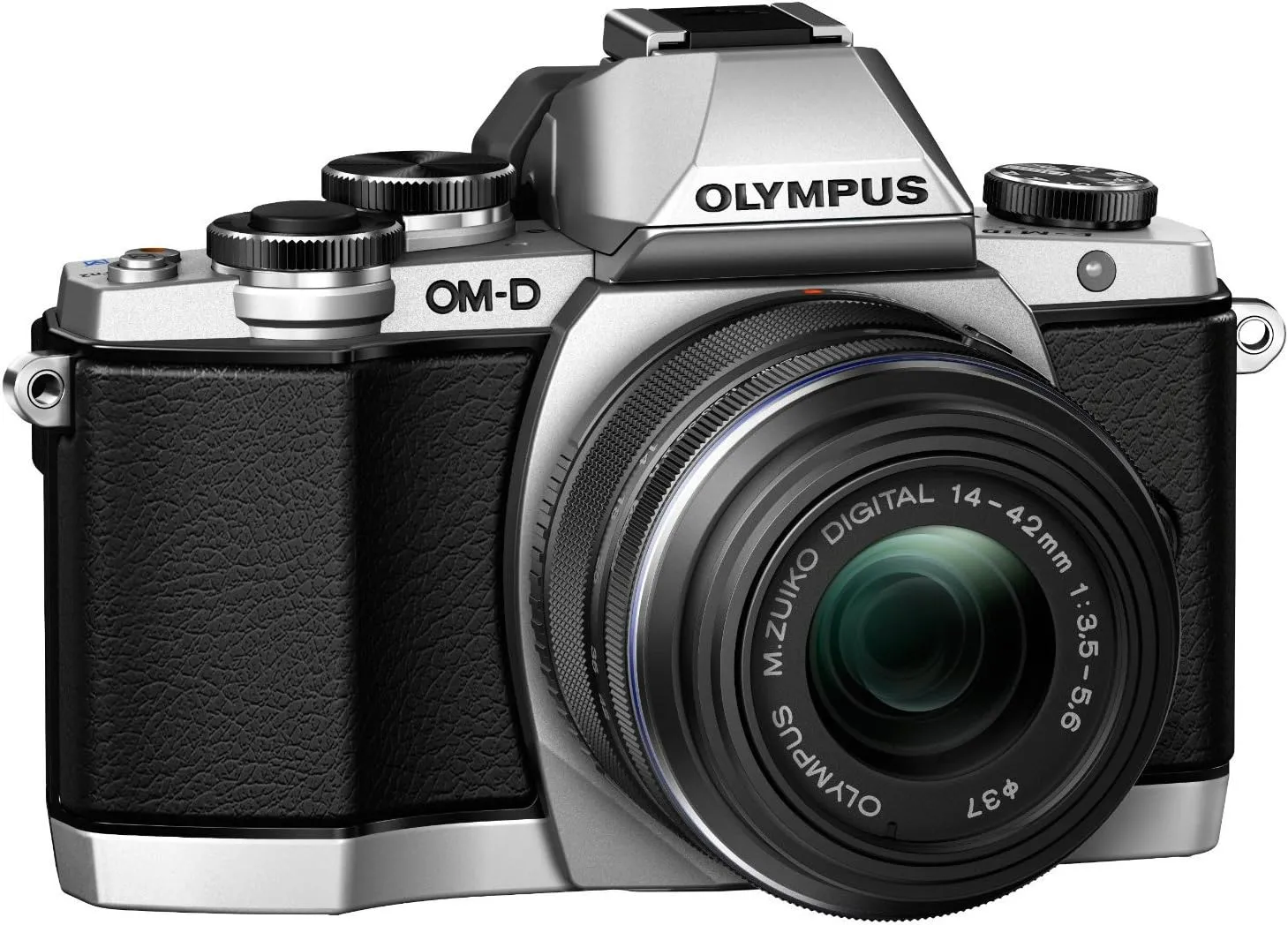 OM SYSTEM OLYMPUS OM-D E-M10 Mirrorless Digital Camera with 14-42mm 2RK lens (Silver)