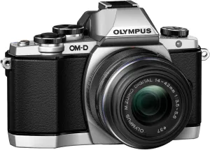 OM SYSTEM OLYMPUS OM-D E-M10 Mirrorless Digital Camera with 14-42mm 2RK lens (Silver)