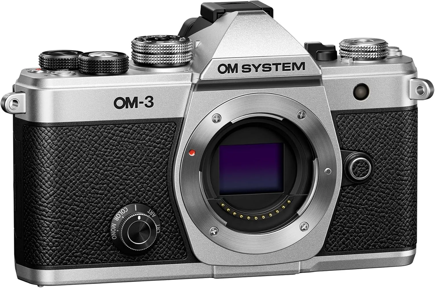 OM System Om-3 Mirrorless Micro Four Thirds Lens System Camera with Backside-Illuminated Stacked Live MOS Sensor and Built-in 5-Axis Sensor-Shift Image Stabilization