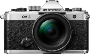 OM SYSTEM OM-3 Mirrorless Micro Four Thirds System Camera with M.Zuiko Digital ED 12-45mm F4 Lens Kit