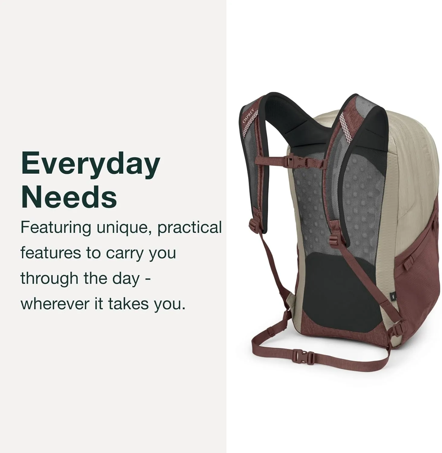 Osprey Comet Laptop Backpack, Black