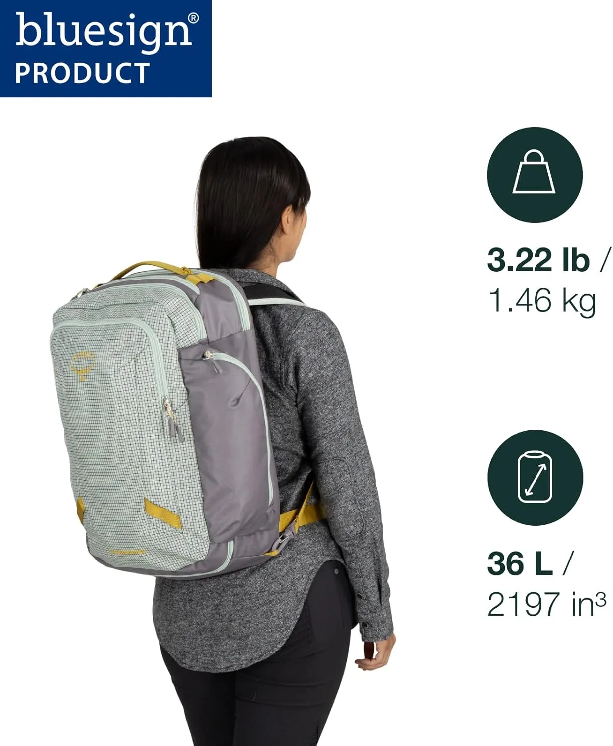 Osprey Transporter 36L Travel Pack, Raven Black