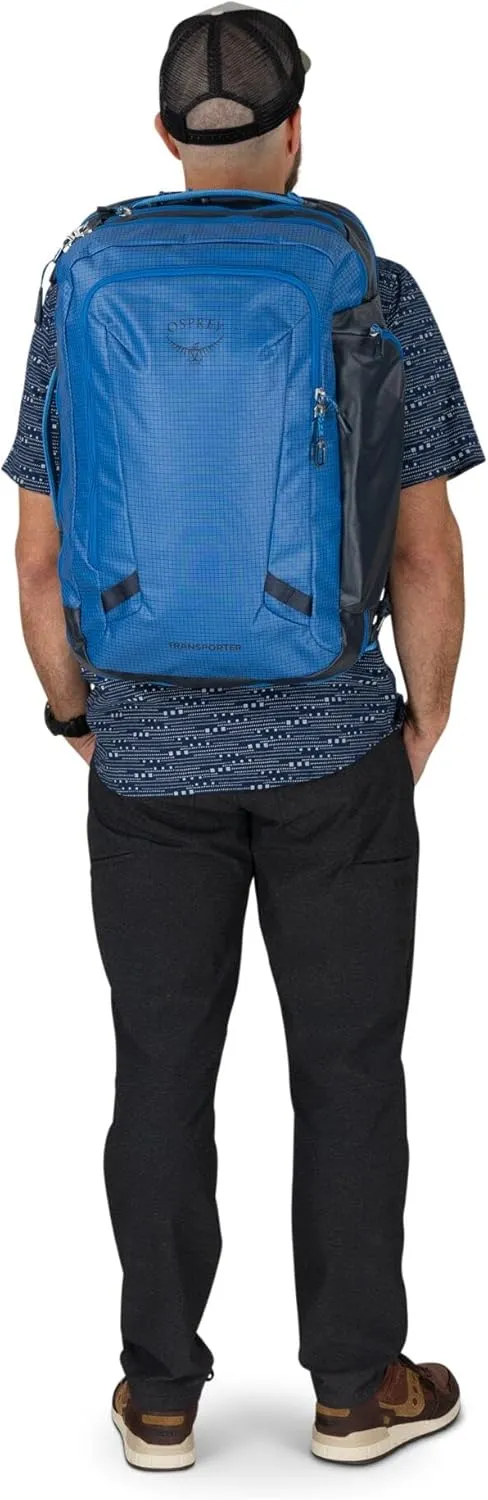 Osprey Transporter 44L Travel Pack, Blue Flame/Nocturnal Blue