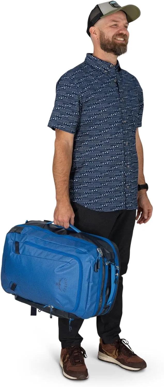 Osprey Transporter 44L Travel Pack, Blue Flame/Nocturnal Blue