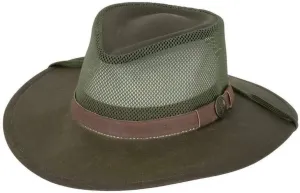 Outback Trading Company Men's 1472 Kodiak with Mesh Sun-Protective Waterproof Breathable Outdoor Cotton Oilskin Hat