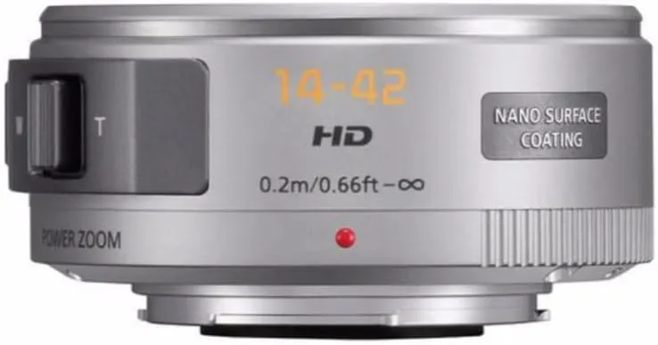PANASONIC LUMIX G X Vario Power Zoom Lens, 14-42mm, F3.5-5.6 ASPH., Mirrorless Micro Four Thirds, POWER Optical I.S., H-PS14042S (SILVER)