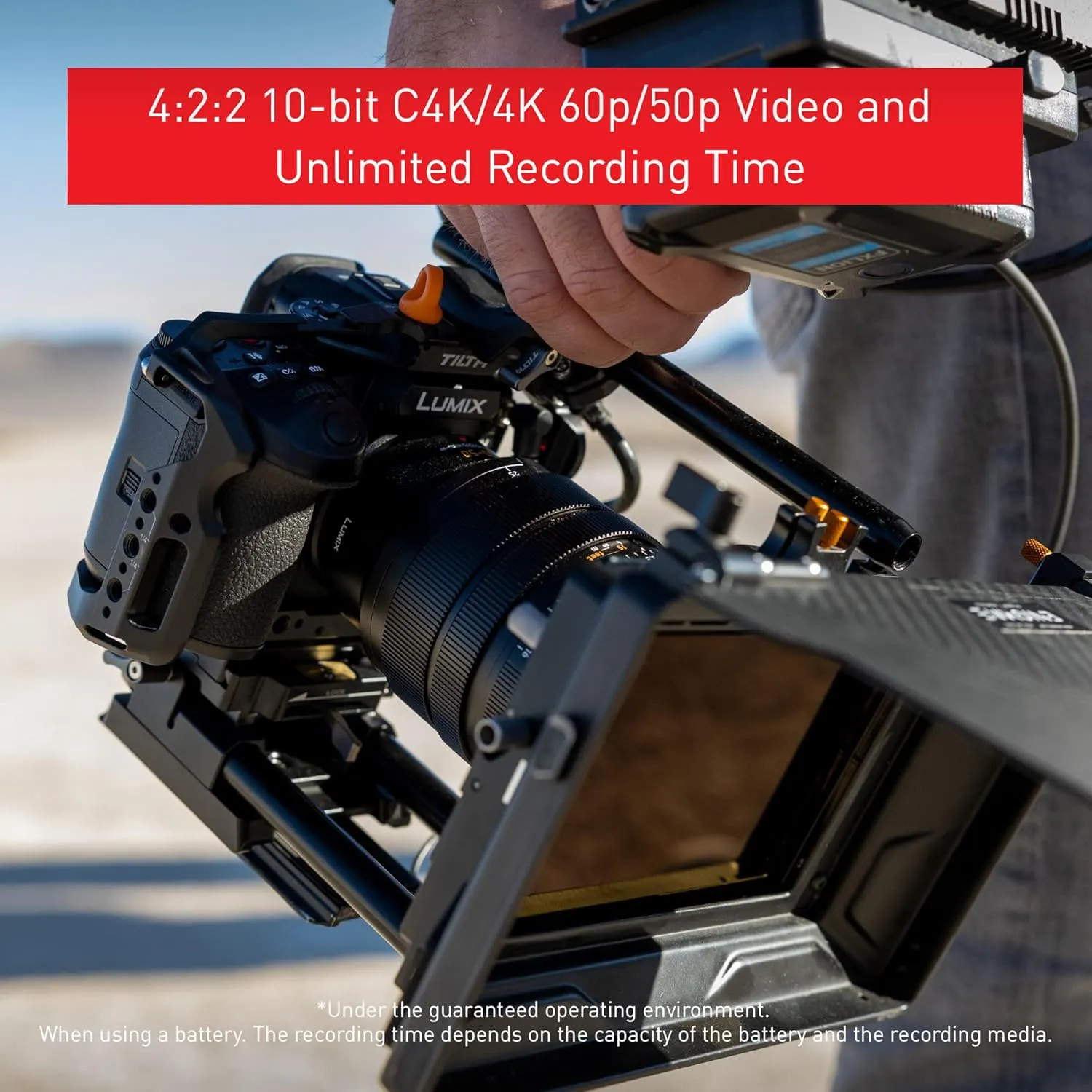 Panasonic LUMIX GH6, 25.2MP Mirrorless Micro Four Thirds Camera with Unlimited C4K/4K 4:2:2 10-bit Video Recording, 7.5-Stop 5-Axis Dual Image Stabilizer – DC-GH6BODY Black