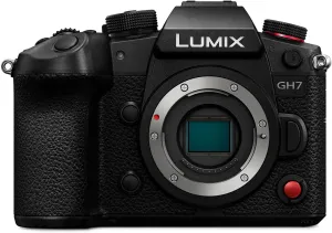Panasonic LUMIX GH7 Mirrorless Micro Four Thirds Camera with Enhanced Video Speed and Quality, Optimized Workflows from Shooting to Post-Production, Adobe Cloud Compatible & Real-Time LUT, DC-GH7BODY