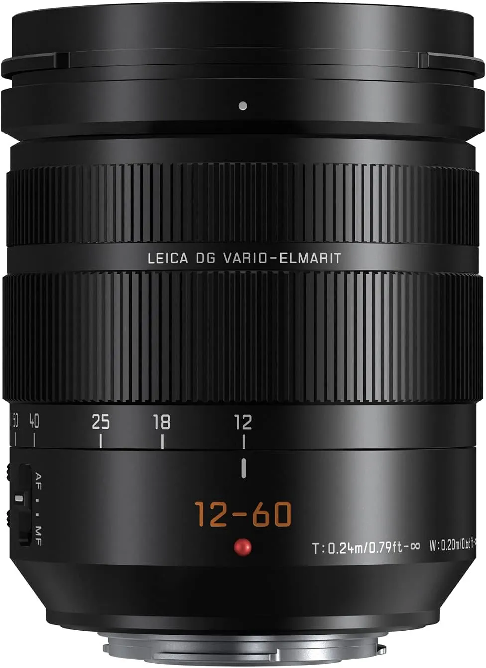 Panasonic LUMIX Professional 12-60mm Camera Lens, Leica DG Vario-ELMARIT, F2.8-4.0 ASPH, Dual I.S. 2.0 with Power O.I.S, Mirrorless Micro Four Thirds, H-ES12060 (Black)