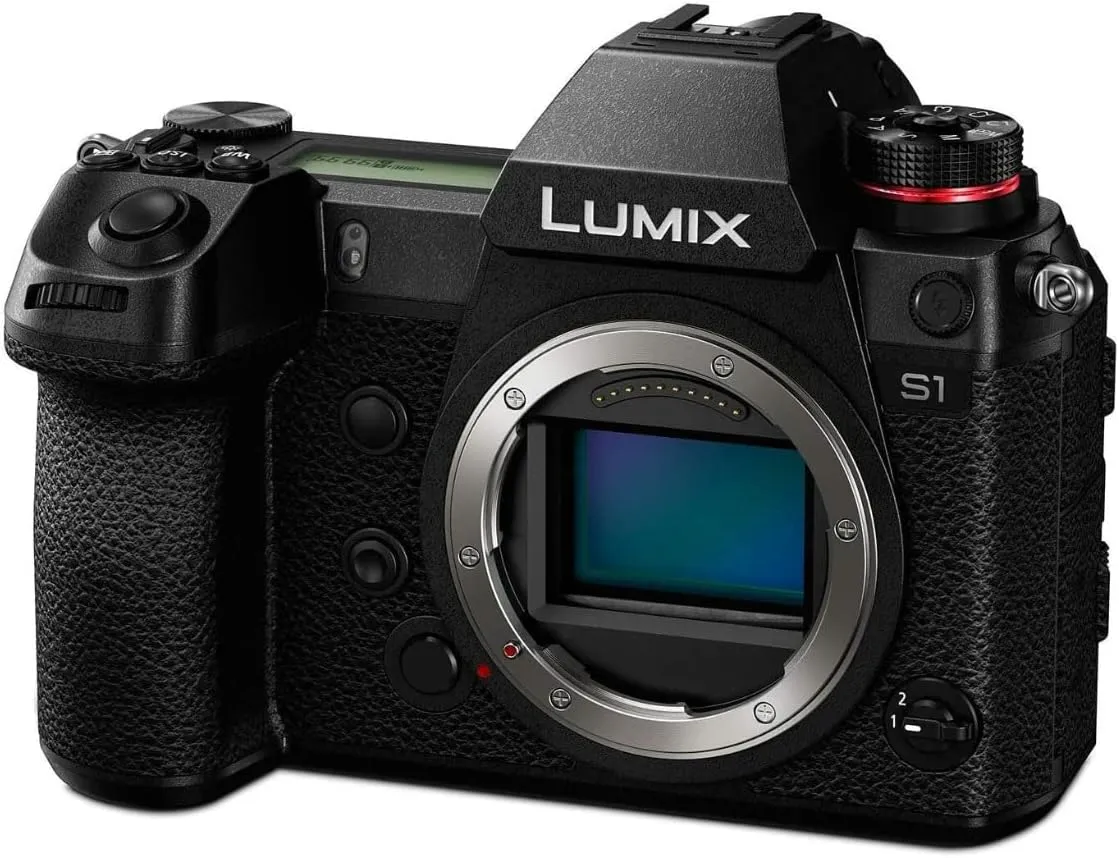 Panasonic LUMIX S1 Full Frame Mirrorless Camera with 24.2MP MOS High Resolution Sensor, L-Mount Lens Compatible, 4K HDR Video and 3.2? LCD - DC-S1BODY (Renewed)