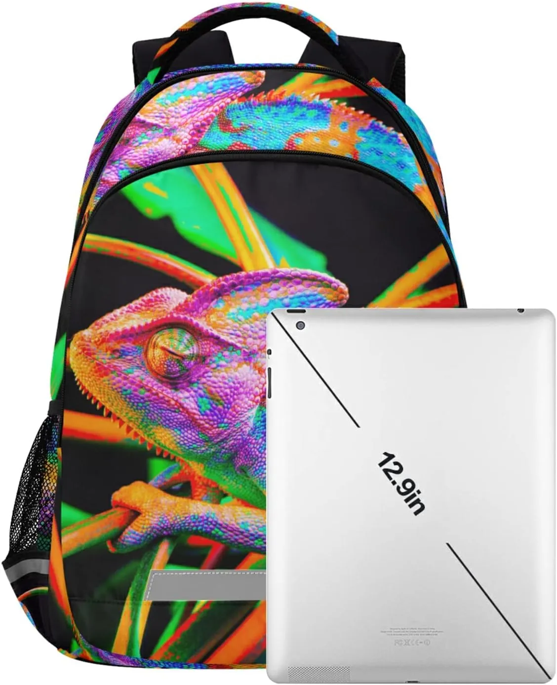panksolu Colorful Lizard Backpacks Travel Laptop Backpack School Bookbag Daypack for Men Women Teens Kids One Size…