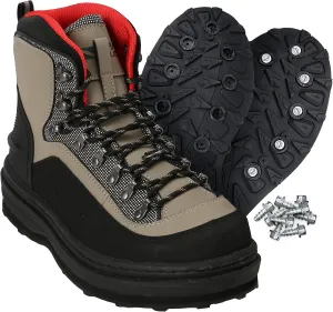 Paramount Outdoors Slate Cleated Wading Boot Rubber Bottom Wading Shoe With Metal Wading Studs