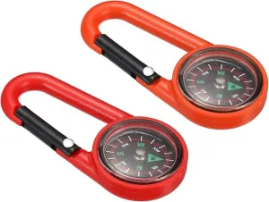PATIKIL Keychain Compass, Pocket Camping Compass with Buckle for Outdoor Hunting Travelling