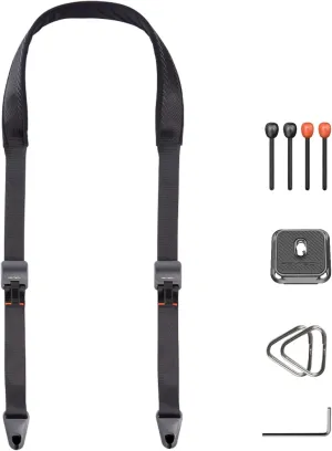 PGYTECH 1.8" Wide Camera Shoulder Strap with Quick Release Plate Wide Camera Neck Straps Long for Photographers Adjustable for DSLR SLR (Night Black)