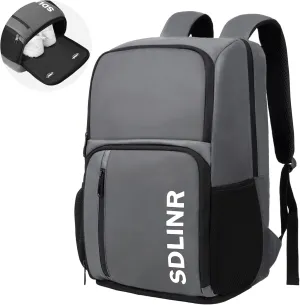 Pickleball Bag Fits 4 to 10 Paddles, Large Pickleball Backpack with Shoe Compartment and Fence Hook,Pickleball Gifts for Men Women