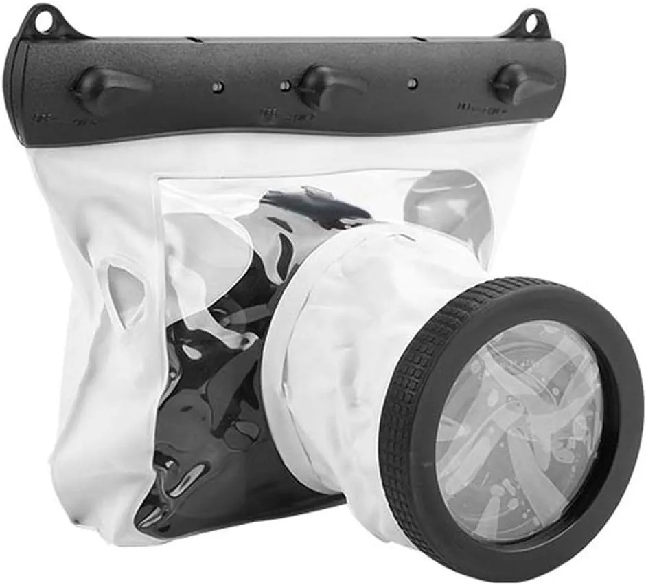Pomya Waterproof Dving Case Bag Underwater Photograpy Housing Cage 20M for Canon Nikon DSLR Cameras(White)