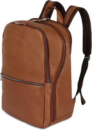 Premium Leather Backpack for Men and Women | Slim Laptop Bag for Business and Casual Use | Stylish Daypack for Work and Travel | 16 Inch Laptop Compartment