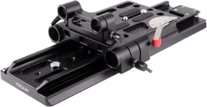 PROAIM Camera Base Plate with 15mm-19mm Rods. Quick Release Plate with Standard Dovetail Plate for DSLR Video Camcorder Camera. (CH-DTPQ-01)