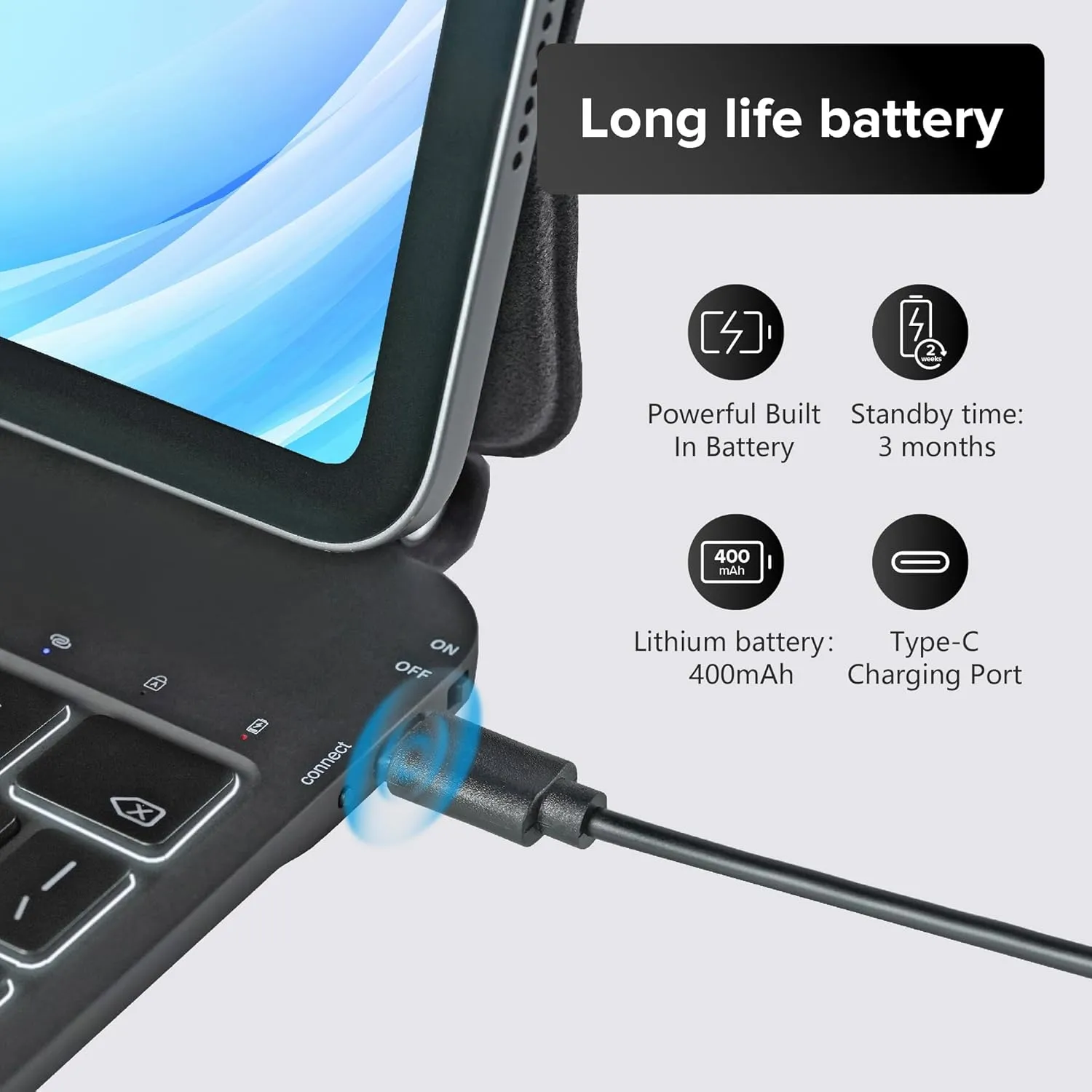 QUARK Keyboard Case for iPad 11th (A16, 2025) & 10th Gen 2022, Magic Keyboard Case for iPad 10.9-inch with Floating Cantilever Stand, Multi-Touch Trackpad, Backlit Keys, Black