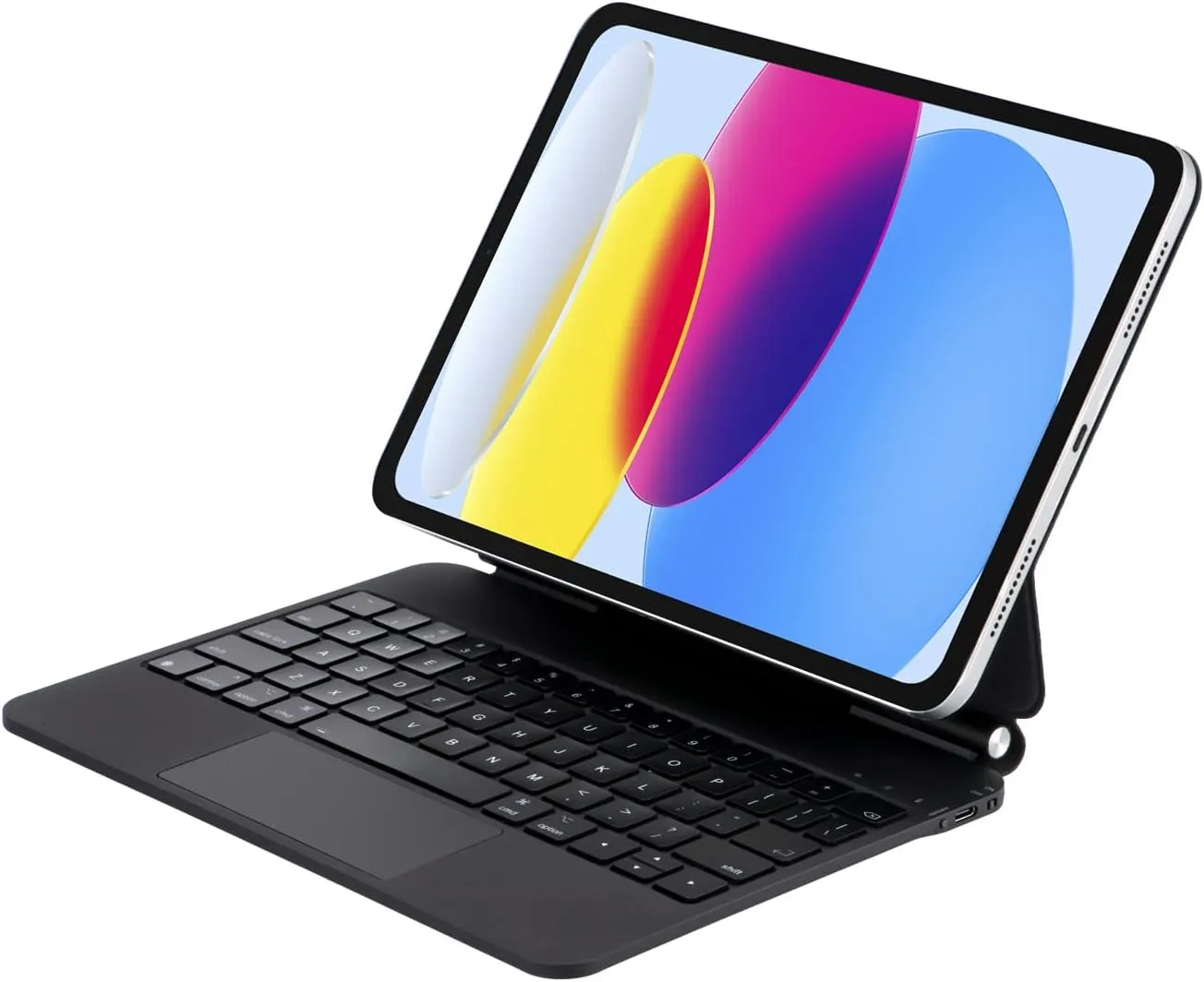 QUARK Keyboard Case for iPad 11th (A16, 2025) & 10th Gen 2022, Magic Keyboard Case for iPad 10.9-inch with Floating Cantilever Stand, Multi-Touch Trackpad, Backlit Keys, Black