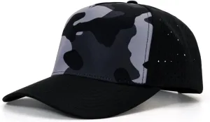 Quick-Dry Snapback Hats, 5-Panel Water-Resistant Mesh Baseball Caps for Men & Women, Golf, Running or Workouts
