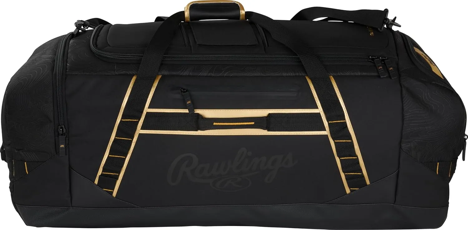 Rawlings | GOLD COLLECTION DUFFEL Equipment Bag | Baseball/Softball | Standard   XL Sizes