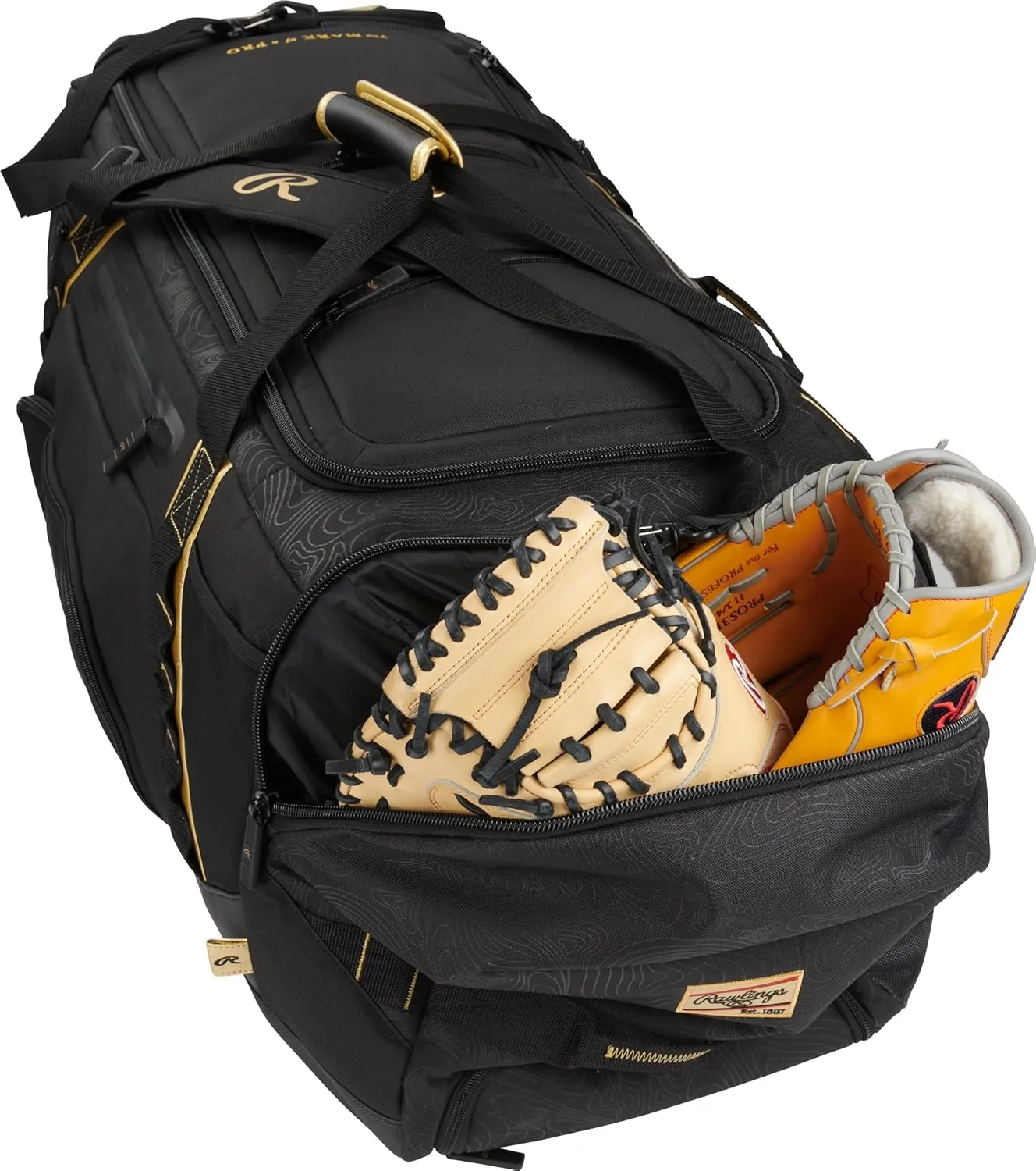 Rawlings | GOLD COLLECTION DUFFEL Equipment Bag | Baseball/Softball | Standard   XL Sizes