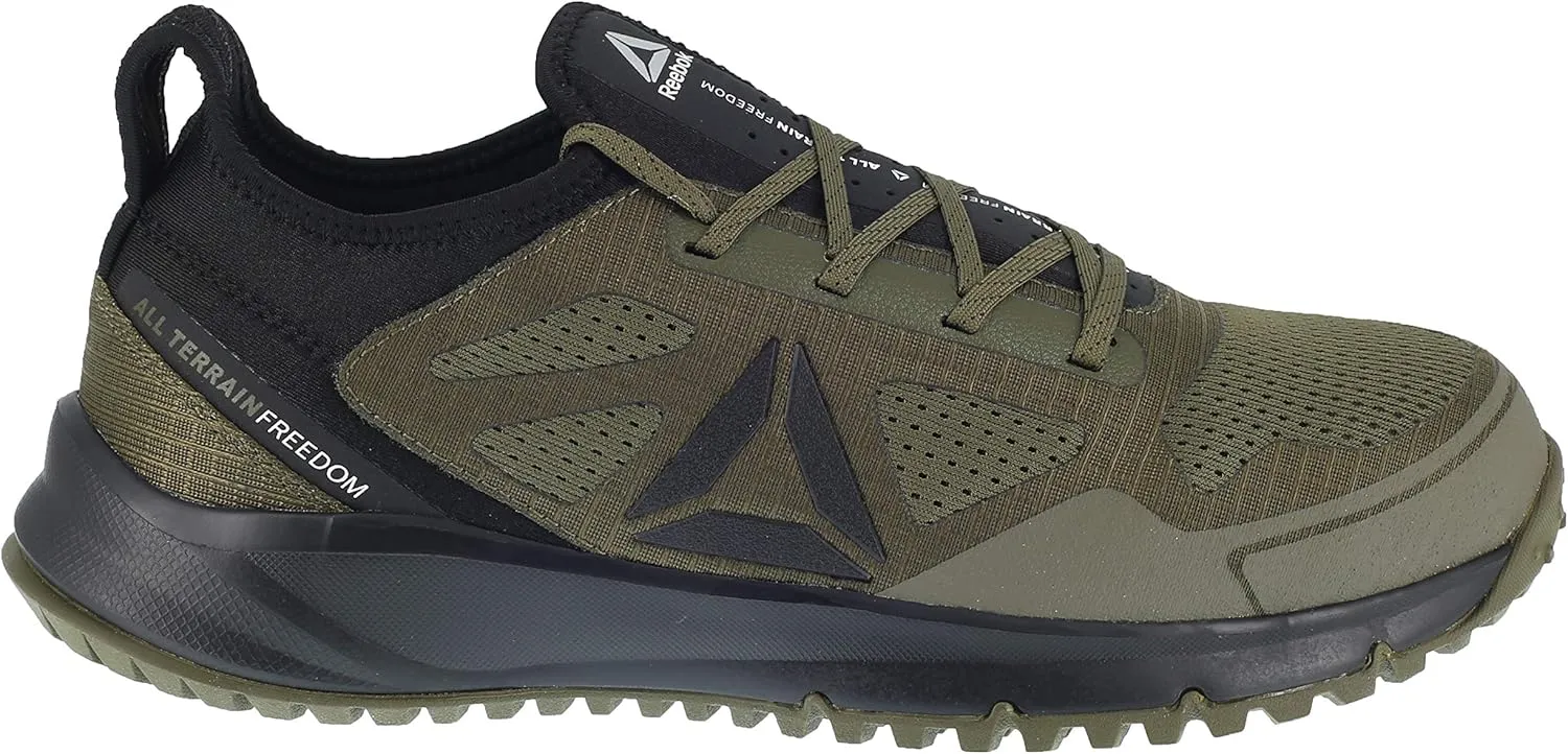 Reebok Men's Rb4090 All Terrain Safety Steel Toe Trail Running Work Shoe Black