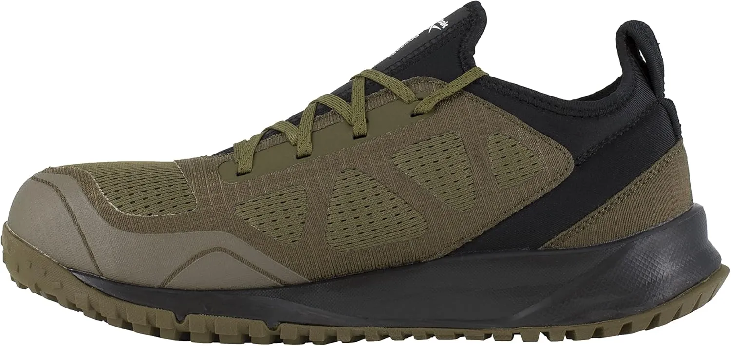 Reebok Men's Rb4090 All Terrain Safety Steel Toe Trail Running Work Shoe Black