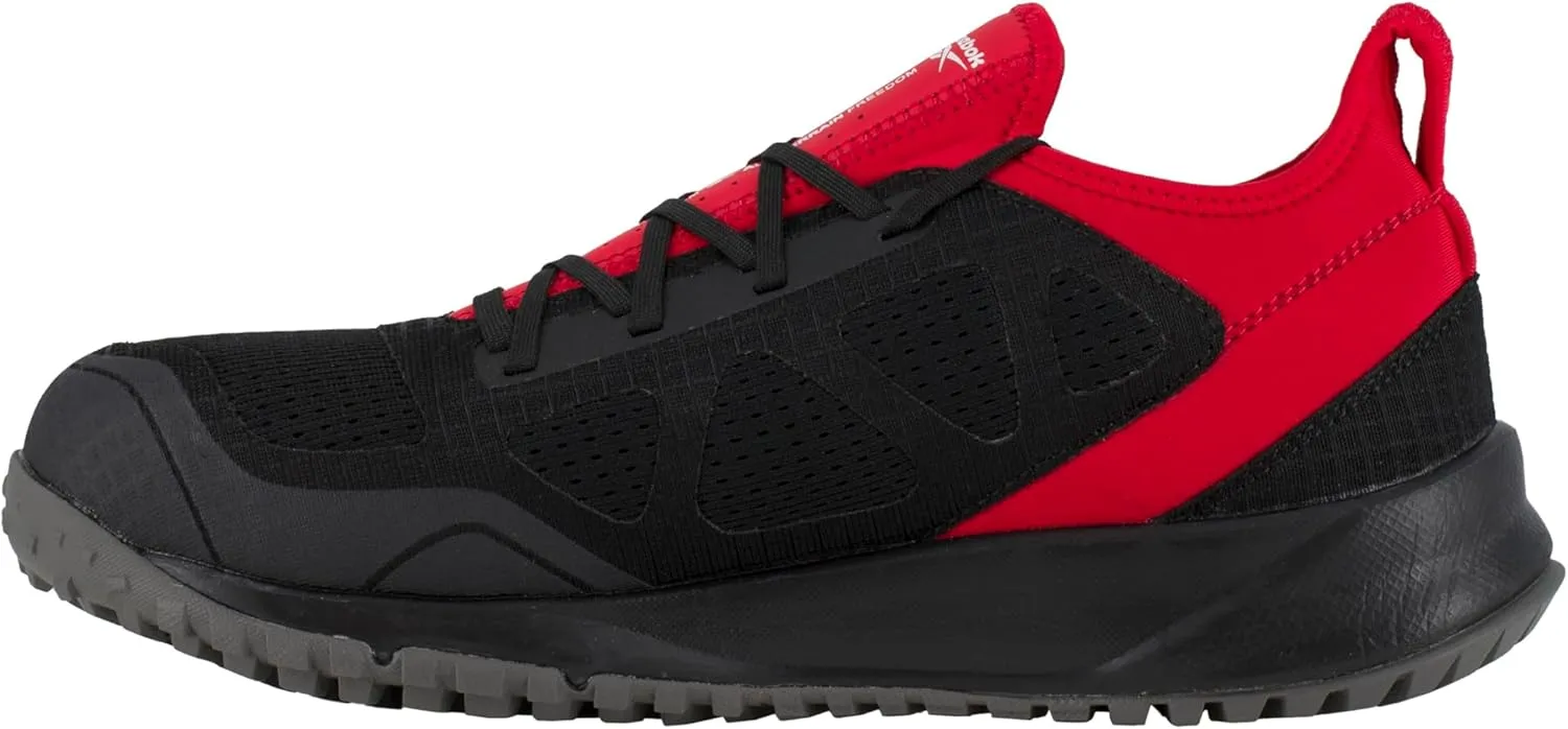 Reebok Men's Rb4090 All Terrain Safety Steel Toe Trail Running Work Shoe Black