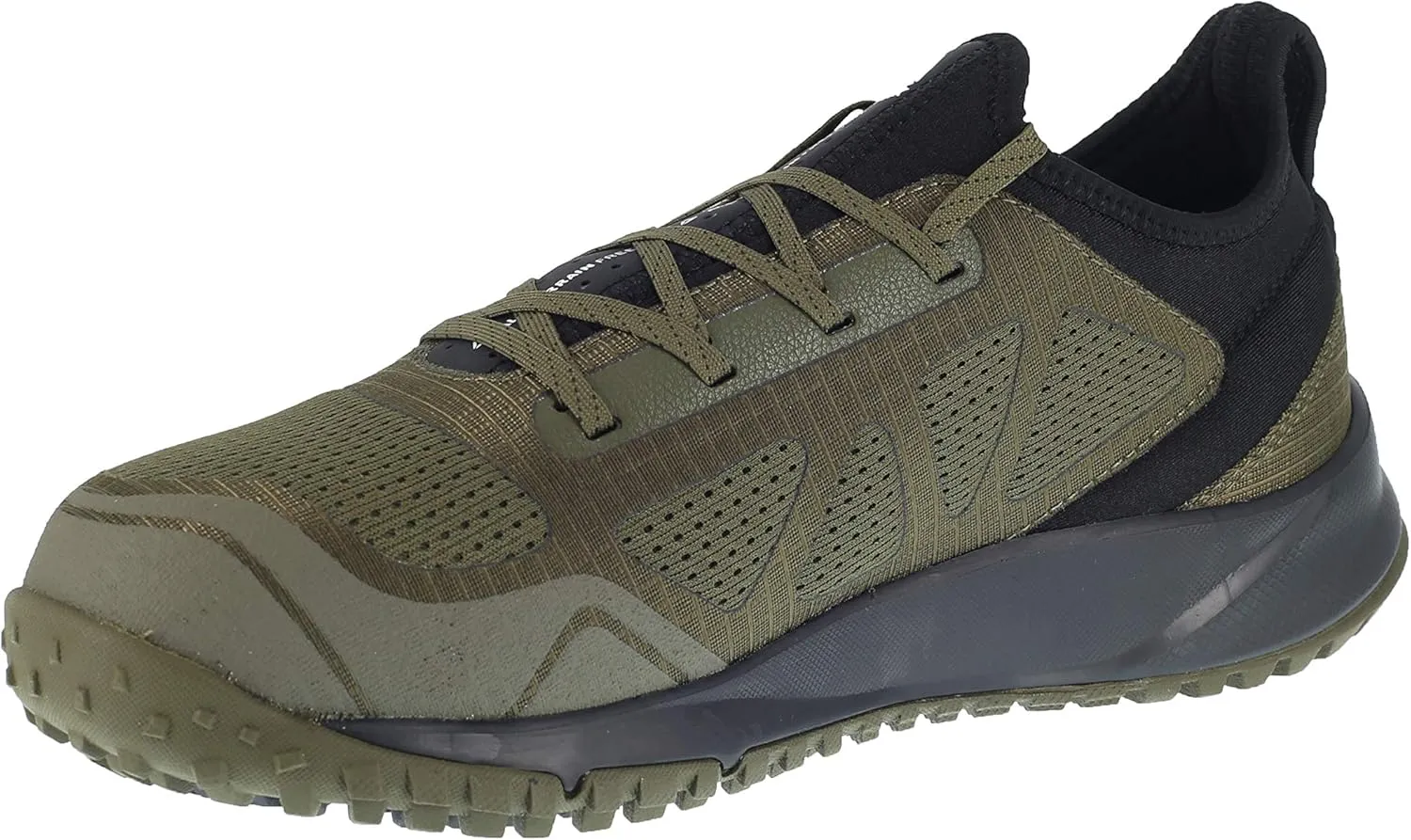 Reebok Men's Rb4090 All Terrain Safety Steel Toe Trail Running Work Shoe Black