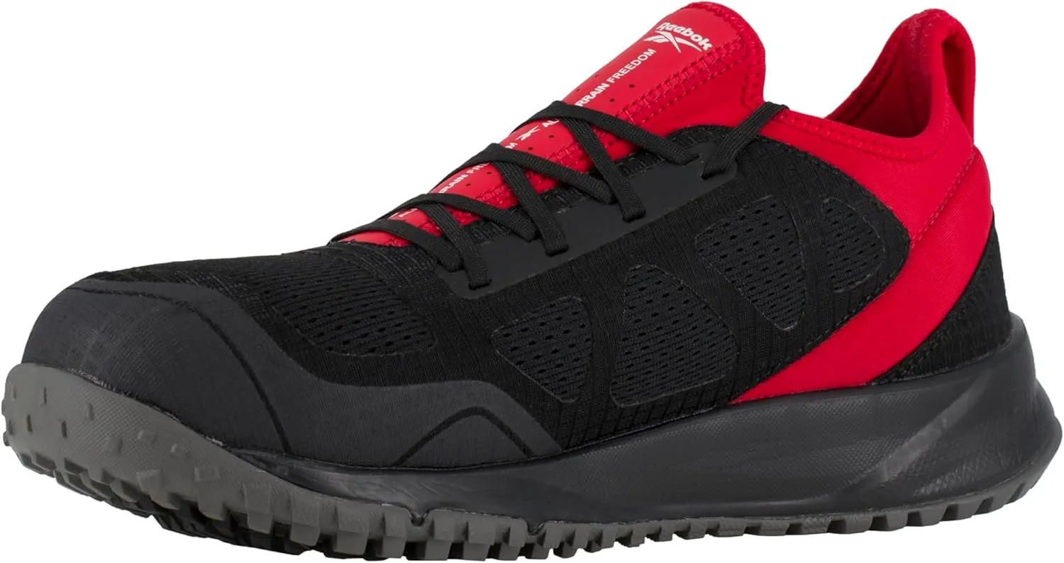 Reebok Men's Rb4090 All Terrain Safety Steel Toe Trail Running Work Shoe Black